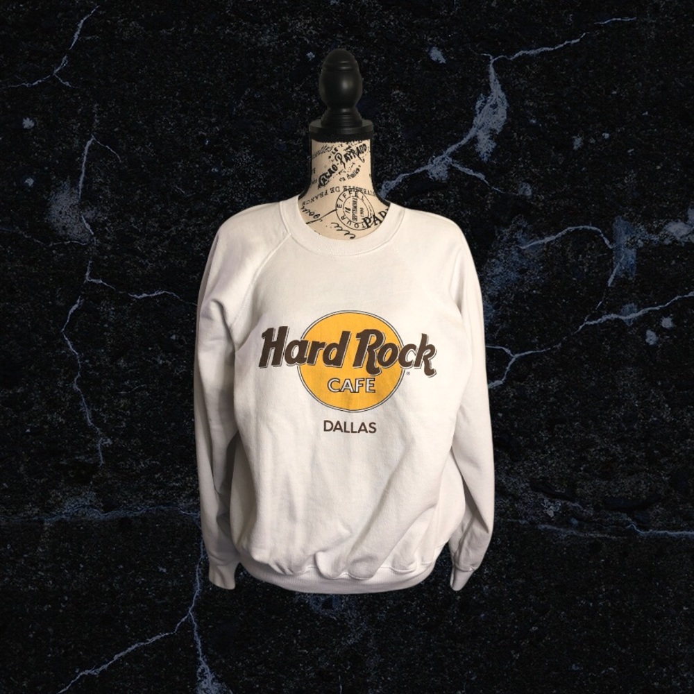 ‼️SOLD HARD ROCK CAFÉ Dallas Crew Neck Sweatshirt - Picture 4 of 7